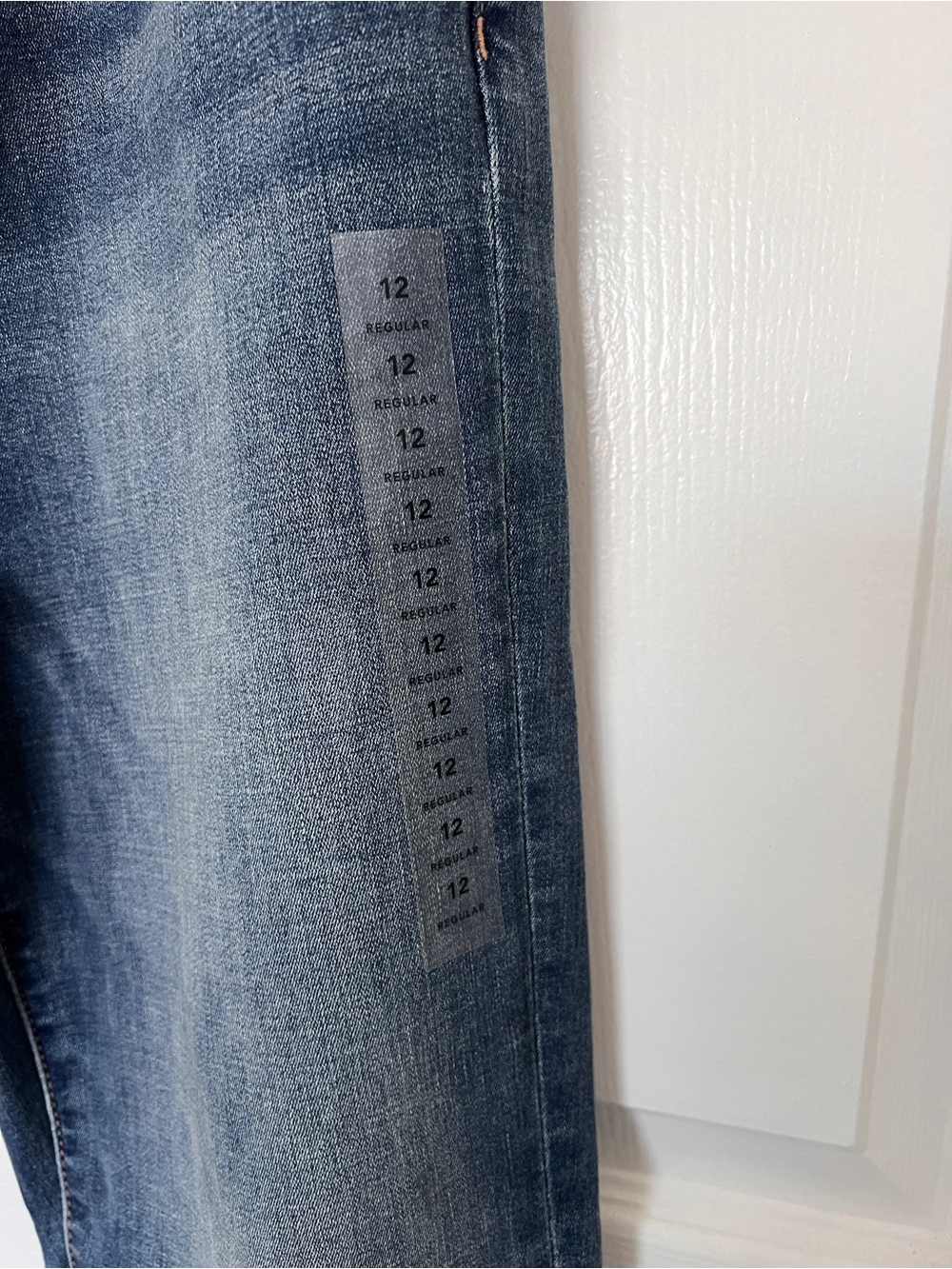 American Eagle Outfitters Blue Flare Jeans with Floral Side Panels - Picture 3 of 5